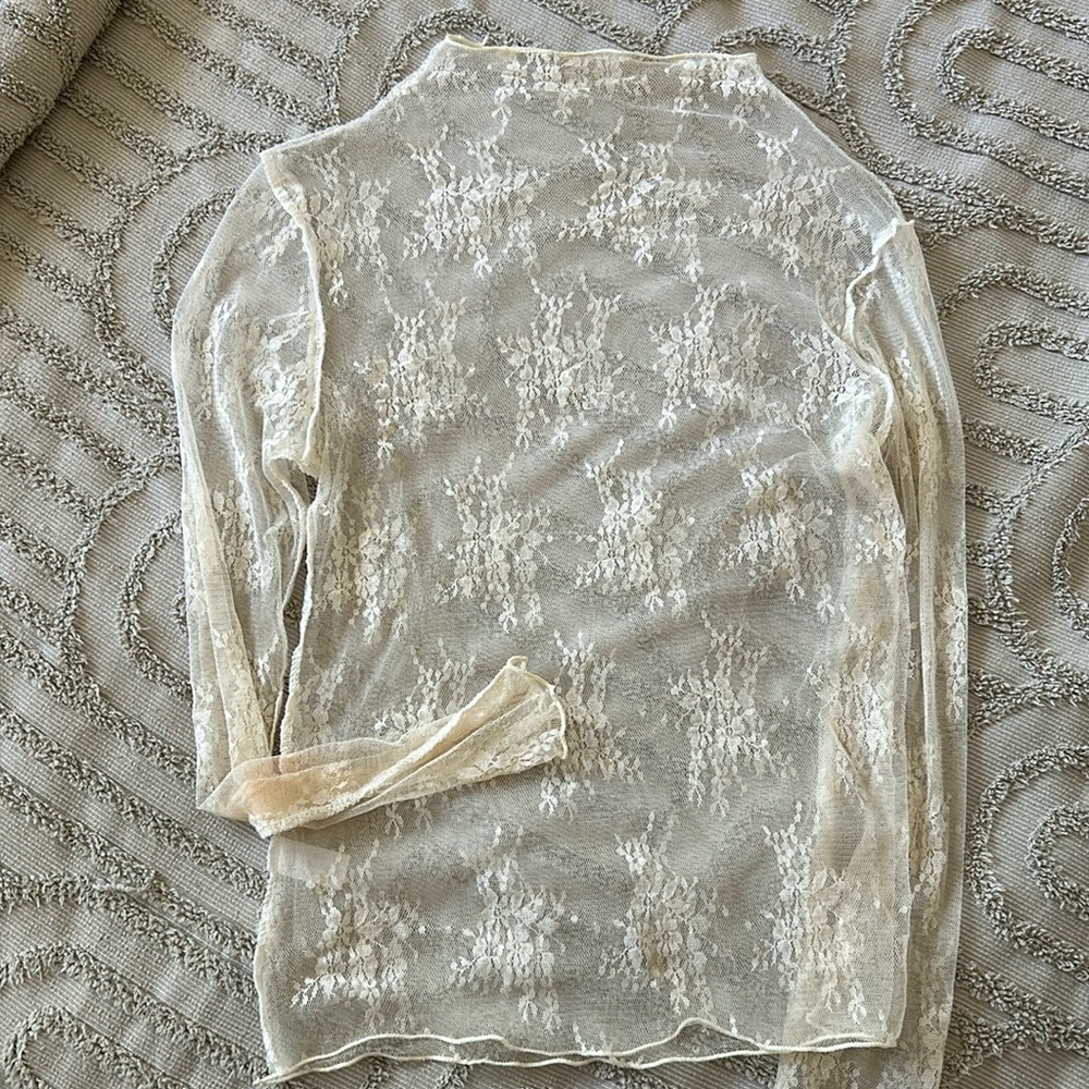 Sheer long sleeve